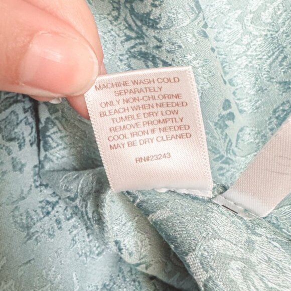 Eva Mendes New York & Company Brocade Winter Holiday Chic Teal Midi Dress 6 - Picture 13 of 13